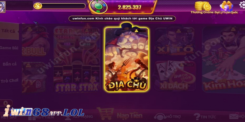 Thông tin game bài đấu địa chủ tại IWIN68