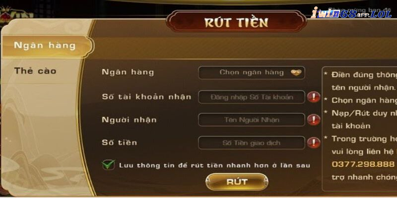 Rút tiền IWIN68 có thực sự là an toàn hay không?